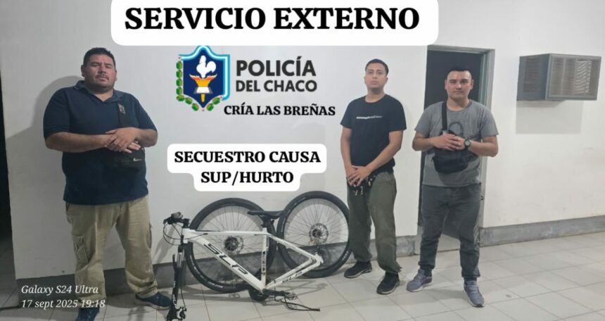 LAS BREÑAS: Recuperaron Una Bicicleta En Pocos Minutos