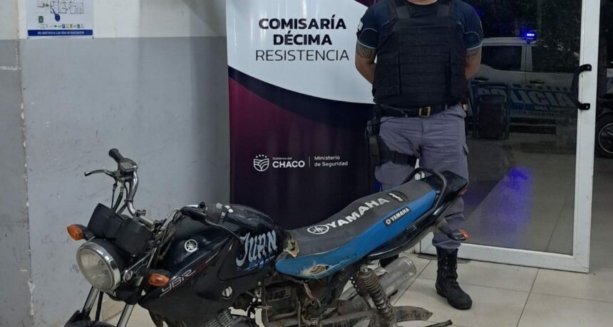 CHACO: Efectivos Recuperaron Una Motocicleta En Un Baldío