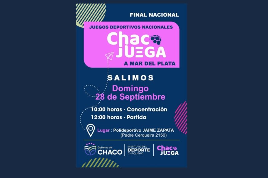”chaco Juega” Viaja A Mar Del Plata Con Las Valijas Cargadas De Ilusiones