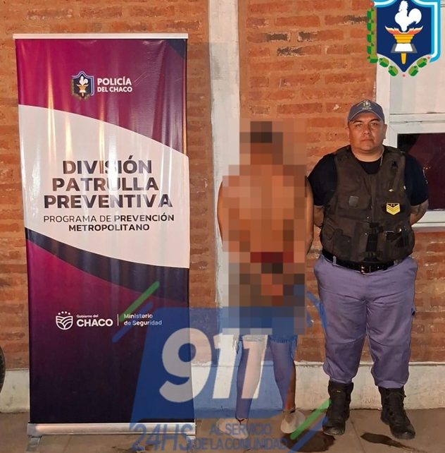 RESISTENCIA: Con Pedido De Detención Vigente Fue Aprehendido Tras Protagonizar Desorden En La Vía Pública