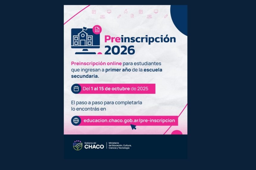 El 1° De Octubre Abre La Preinscripción Online Al Nivel Secundario