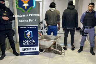 SÁENZ PEÑA: Trasladaban Una Carretilla Sustraída De Una Obra.