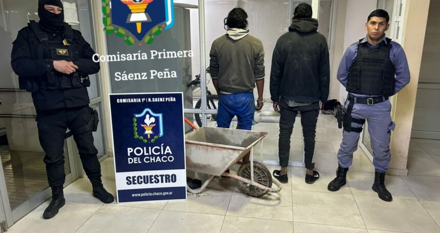 SÁENZ PEÑA: Trasladaban Una Carretilla Sustraída De Una Obra.