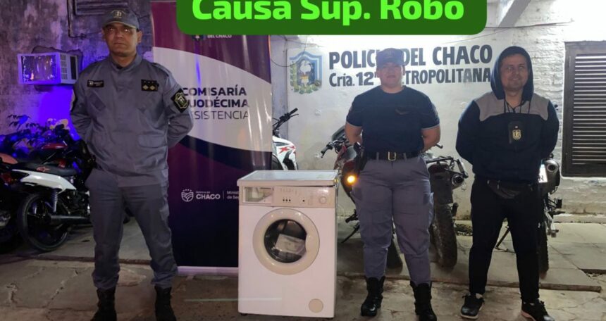 RESISTENCIA: Recuperaron Un Lavarropas Robado De Un Domicilio