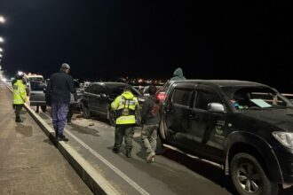 CHACO: Triple Choque en el Puente General Belgrano: Tres Camionetas Involucradas
