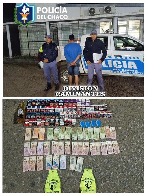 RESISTENCIA:  Interceptan A Un Hombre Que Sustrajo Dinero Y Mercadería De Un Kiosco