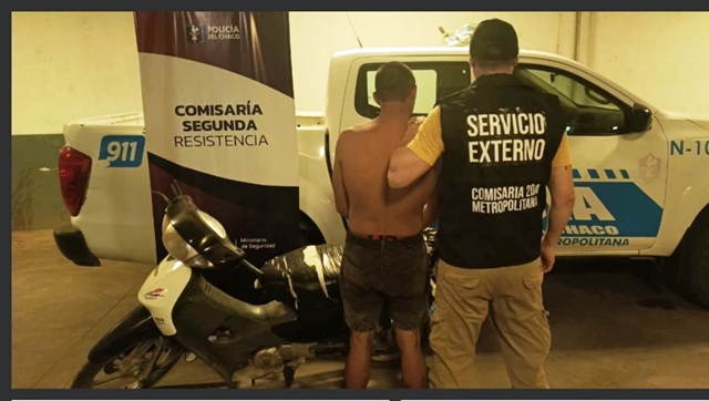 CHACO: Lo Detuvieron Con Una Motocicleta Hurtada