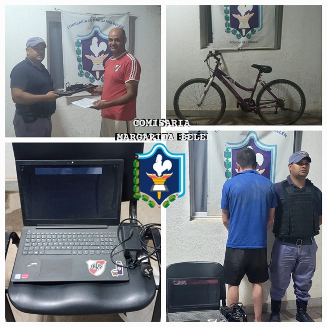 MARGARITA BELÉN: Recuperan Notebook Robada En El Barrio Norte