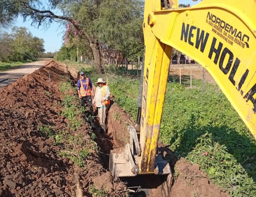 Sameep Amplía La Red De Agua Potable En El Paraje La Chiquita, De Sáenz Peña