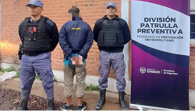 CHACO: Agentes De Patrulla Preventiva Detienen A Sujeto Buscado Por La Justicia