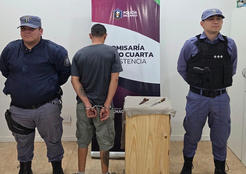 RESISTENCIA: Hirió A Un Vecino Con Un Cuchillo Y Terminó Detenido