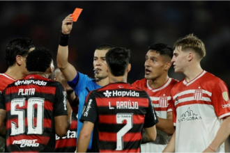 Polémica: Conmebol anuló la expulsión de Plata tras el comunicado de Flamengo