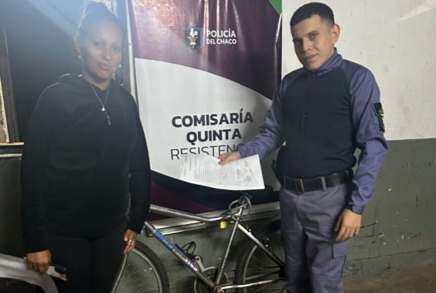 RESISTENCIA: Recuperan Bicicleta Robada A Una Joven