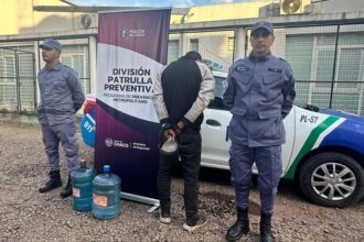 RESISTENCIA:  Se Llevó Dos Bidones De Un Kiosco Y Fue Detenido