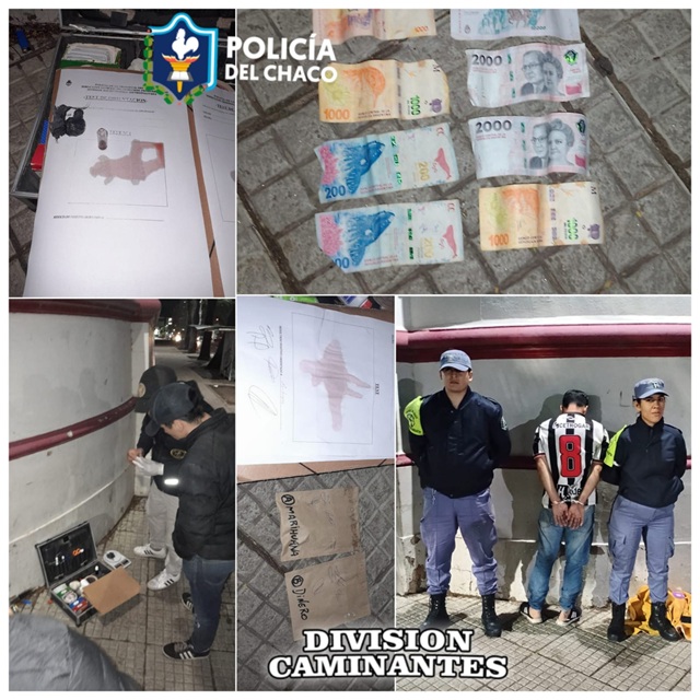 RESISTENCIA: Dealer Fue Aprehendido En Pleno Centro
