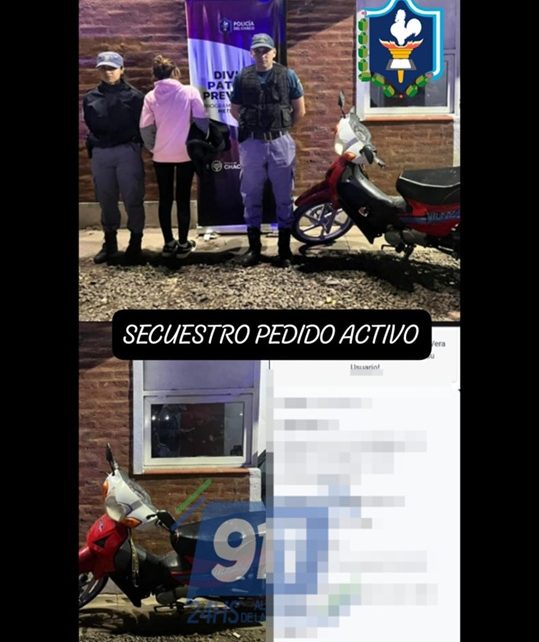 RESISTENCIA: Recuperaron Una Moto Robada Y Entregaron Objetos Extraviados