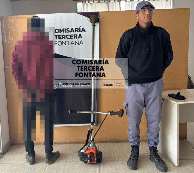 FONTANA: Recuperaron Una Motoguadaña Y Detuvieron Al Supuesto Autor