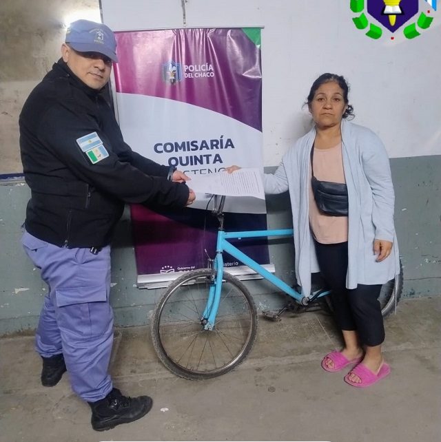 CHACO: Hijo Desleal: Le Robó Una Bicicleta A Su Mama, Pero Fue Demorado