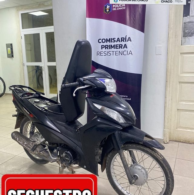 RESISTENCIA: Investigaron Y Localizaron La Motocicleta Robada