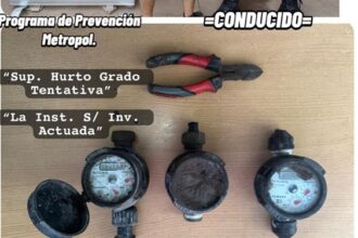 RESISTENCIA:    En Dos Operativos Recuperan Medidores De Agua Y Detienen A Dos Hombres