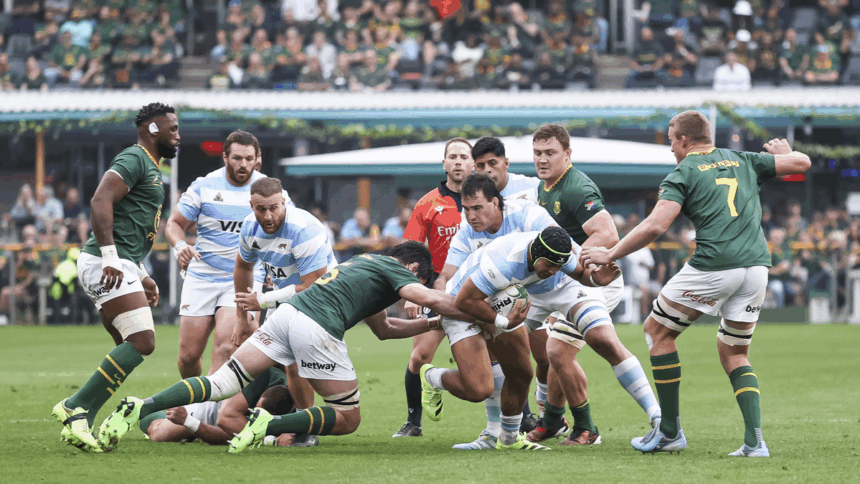 Dura derrota de Los Pumas contra Sudáfrica: el equipo quedó último y eliminado