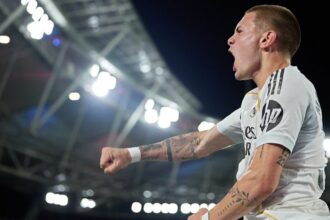 Franco Mastantuono convirtió su primer gol con la camiseta del Real Madrid