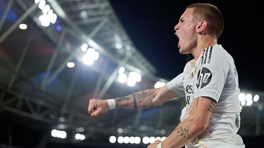 Franco Mastantuono convirtió su primer gol con la camiseta del Real Madrid