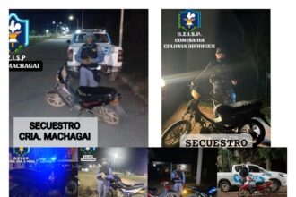 SÁENZ PEÑA: Operativo “Lince”: Secuestran 22 Motos Y Esclarecen Un Hurto