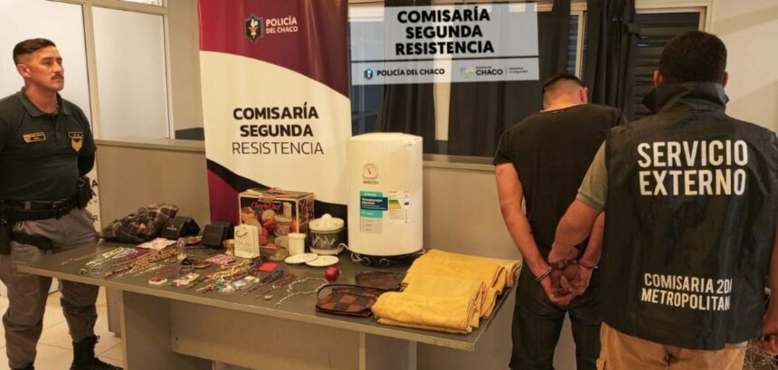 RESISTENCIA:   Atrapan A Sujeto Que Ingresó A Una Casa A Robar Y Recuperan Los Bienes