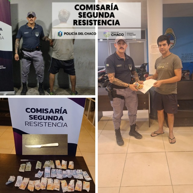 RESISTENCIA:   Un Hombre Terminó Detenido Tras Sustraer Dinero De Un Kiosco