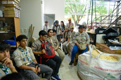 Saenz Peña: Los Boy Scouts se suman al Plan Sáenz Peña Sustentable y Circular en la Expo Feria de Colectividades