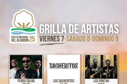 Sáenz Peña: Se presentó la grilla de artistas para la Fiesta Nacional del Algodón