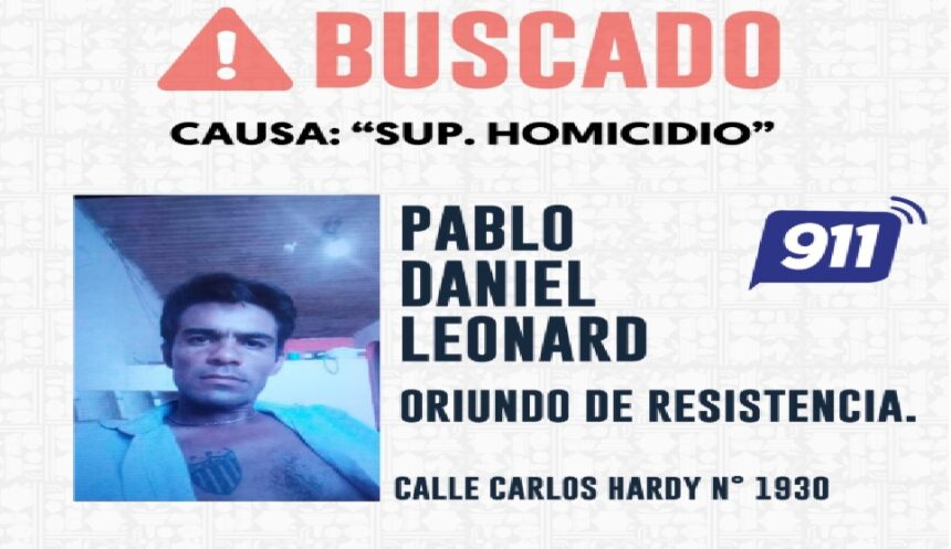 RESISTENCIA: Buscan A Un Hombre De 37 Años Por Asesinar A Otro De 60