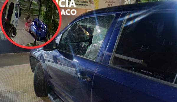 RESISTENCIA: Rompió El Vidrio De Una Camioneta Para Robar Y Escapo