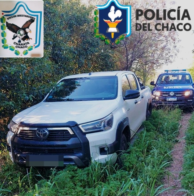 CHACO: Recuperan Camioneta Robada Tras Un Violento Asalto En Una Estancia De General Pinedo