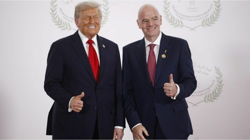 Infantino prometió un plan de ayuda en Palestina en la Cumbre por la Paz, mientras evita un veto a Israel en la FIFA