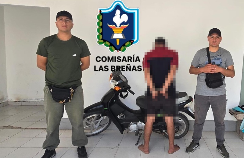 LAS BREÑAS: Recuperan Motocicleta Robada Y Detienen Al Presunto Autor Del Hecho