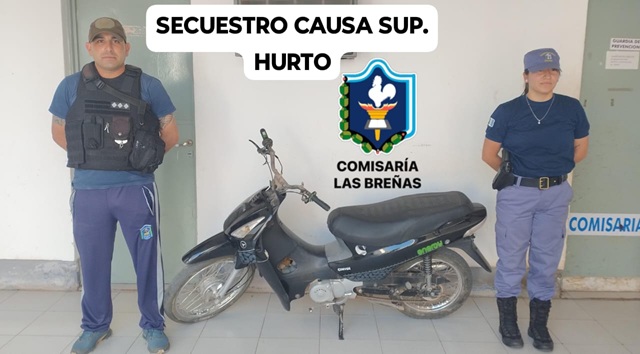 LAS BREÑAS: Sustrajo Una Moto Y La Escondió En Un Monte, Pero La Policía La Recuperó