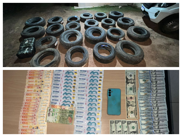 VILLA BERTHET: Detenido Con 72 Cubiertas Y Gran Suma De Dinero