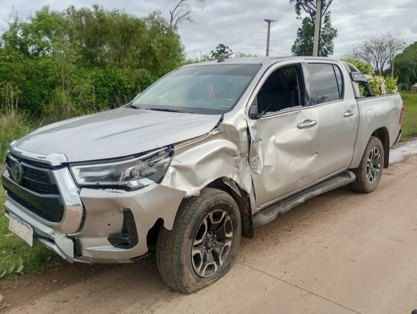 MARGARITA BELÉN: Fuerte Choque Entre Camioneta Y Moto