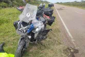 GANCEDO: Motociclistas Viajeros Se Accidentaron Por Esquivar Un Animal Suelto En la Ruta 89