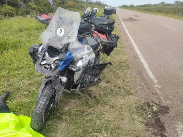 GANCEDO: Motociclistas Viajeros Se Accidentaron Por Esquivar Un Animal Suelto En la Ruta 89