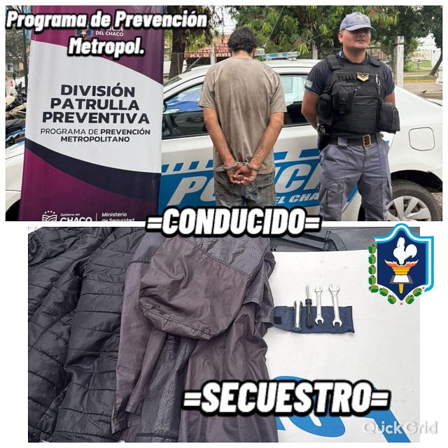 CHACO: Detenido Por Intento De Hurto En Barrio San Cayetano