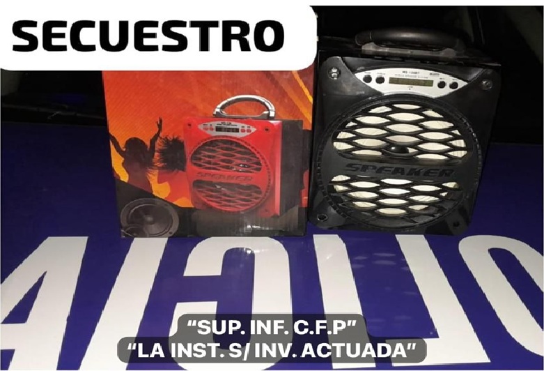 RESISTENCIA:  Causaba Un Desorden En La Vía Pública, Tenía Un Parlante De Dudosa Procedencia