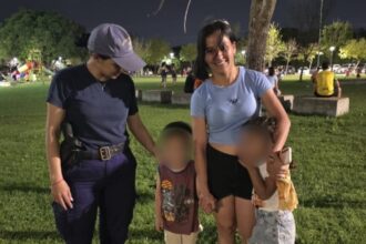 RESISTENCIA: Niña Deambulaba Sola En El Parque De La Democracia, La Policía Rápidamente La Reunió Con Su Madre