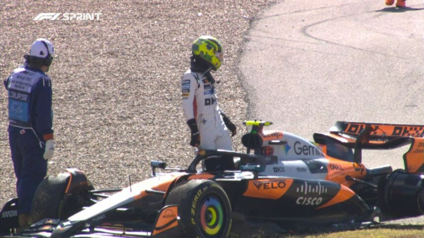 Fórmula 1: la caótica largada de la carrera sprint del GP de EEUU