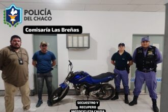 LAS BREÑAS: Recuperaron Una Moto Robada En El Barrio Progreso