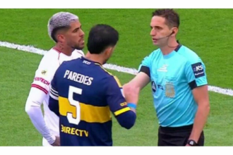 La AFA suspendió a Nicolás Lamolina tras expulsar al hijo de “Chiqui” Tapia en Barracas-Boca