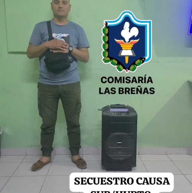 LAS BREÑAS: Operativo “Lince”: Recuperaron Un Parlante Robado En La Localidad