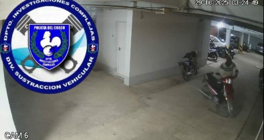 RESISTENCIA: Las Cámaras De Seguridad De Una Garaje Ayudaron A Recuperar Una Motocicleta Buscada Por Supuesto Hurto